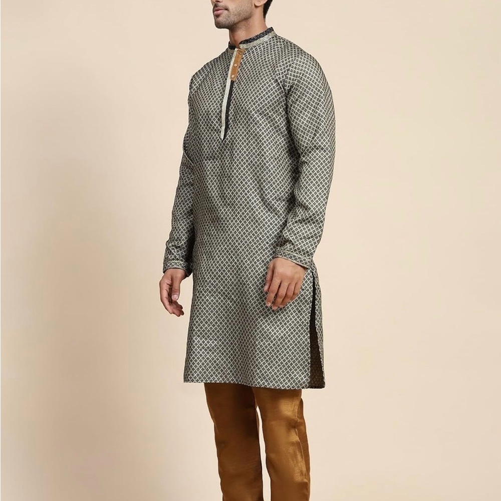 Men's Navy & Gold Kurta